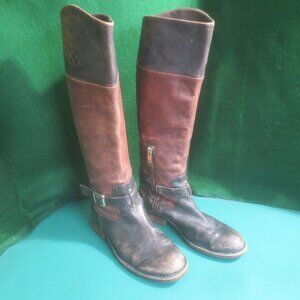Vince Camuto "Flavian" Leather Boots Riding Style - Size 6B.